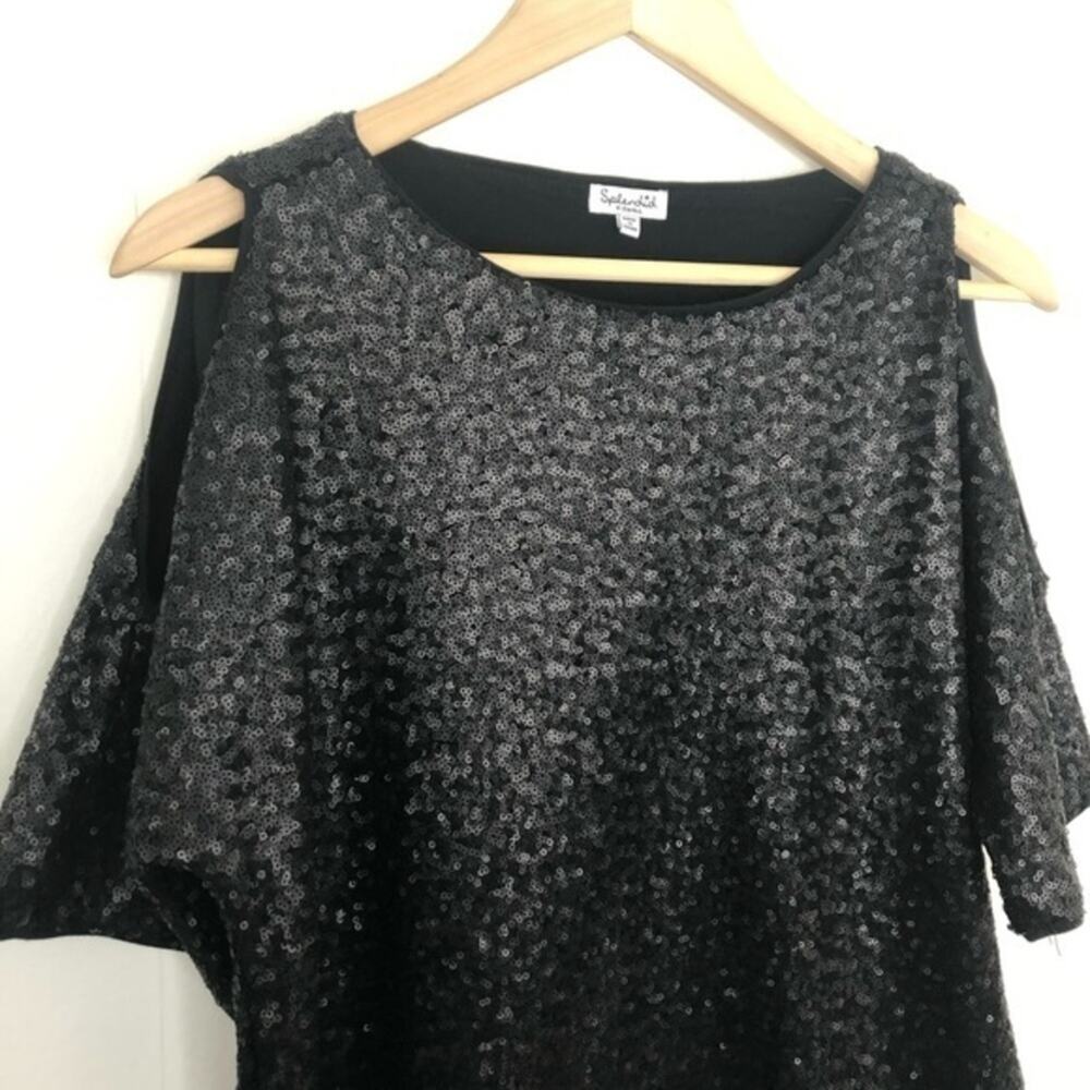 Splendid Sequin Cold Shoulder Top - Picture 5 of 11